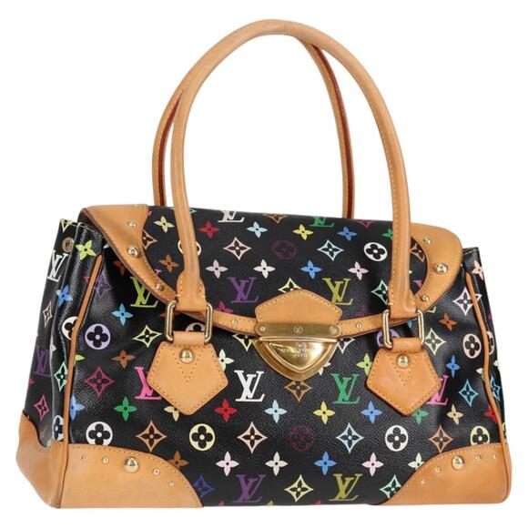LOUIS VUITTON Monogram Multicolor Beverly GM Hand Bag Black M40202 - Picture 1 of 16